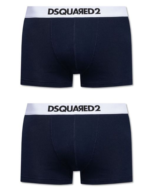 Dsquared2 logo-waistband stretch-cotton boxers pack of two