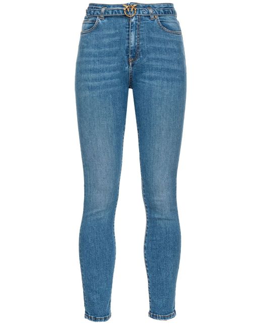 Pinko belted skinny jeans