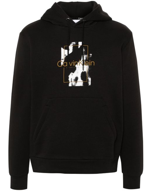 Calvin Klein logo-print drawstring hoodie