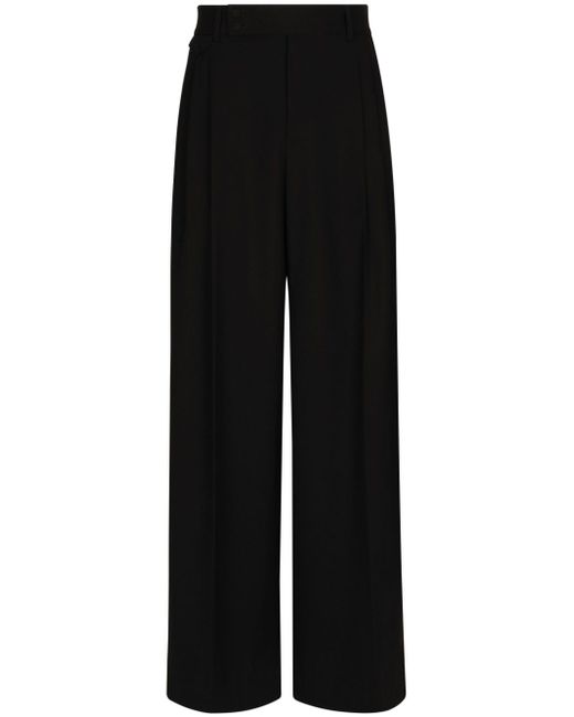 Dolce & Gabbana wide-leg virgin-wool trousers
