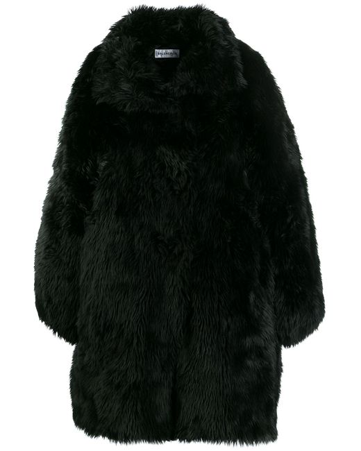 Balenciaga oversized faux-fur coat