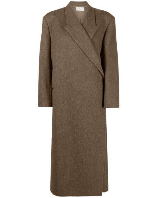 The Row peak-lapels wool coat