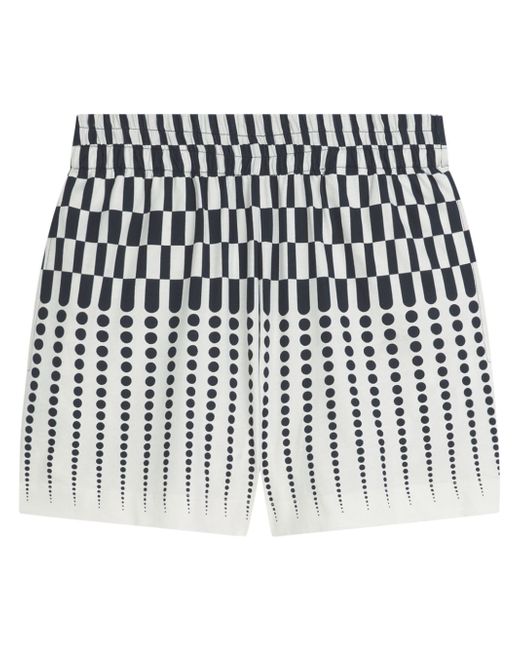 Dries Van Noten geometric-print organic shorts