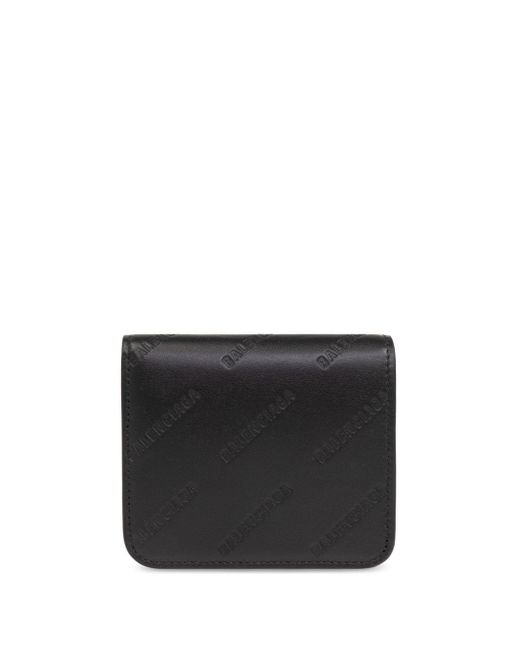 Balenciaga logo-debossed leather wallet