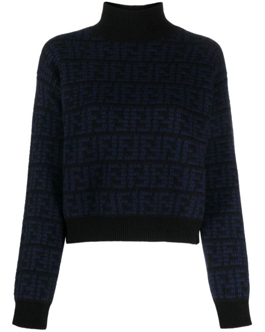 Fendi FF-embossed cashmere jumper