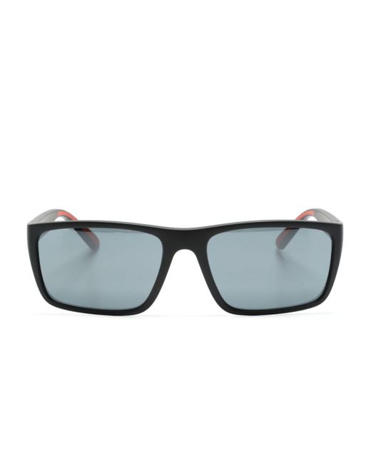 Ferrari rectangle-frame mirrored sunglasses