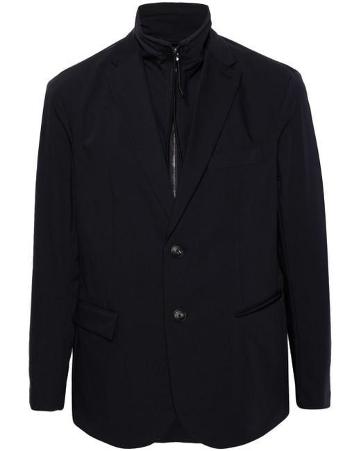 Emporio Armani notched-lapels zipped blazer