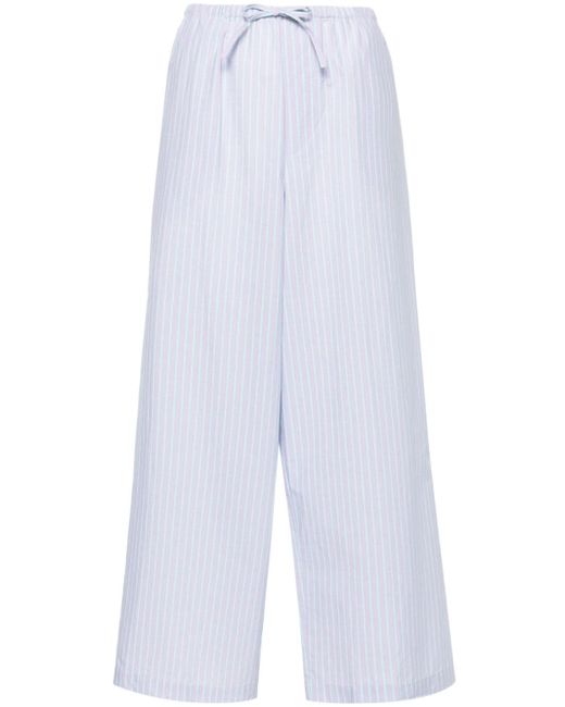 Baserange striped wide-leg trousers