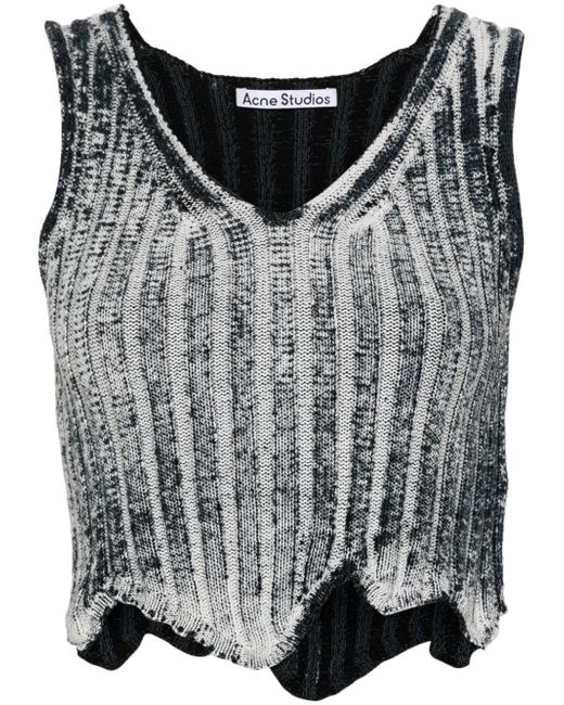Acne Studios abstract-print knitted tank top