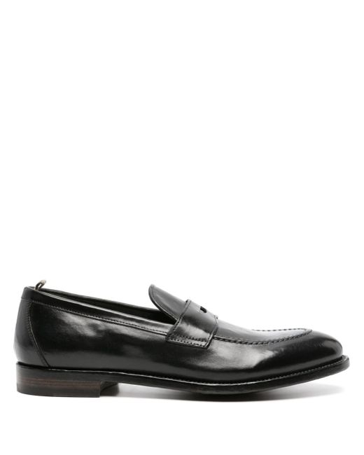 Officine Creative Tulane 003 leather penny loafers