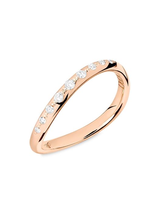 Dodo 9kt rose gold Essentials diamond ring