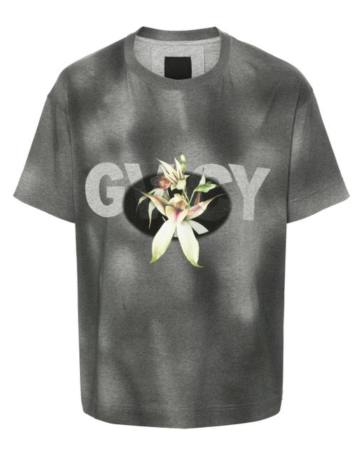 Givenchy logo-print faded T-shirt