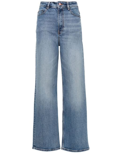Ganni Andi high-rise wide-leg jeans