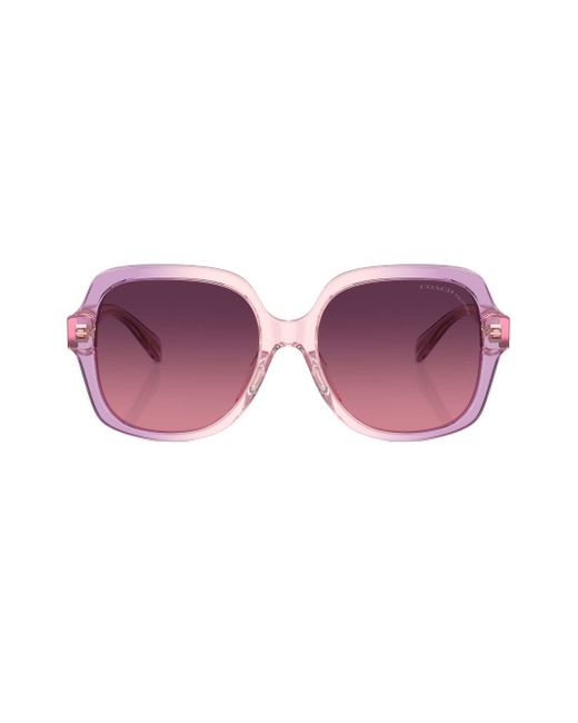 Coach ombré-effect oversize-frame sunglasses