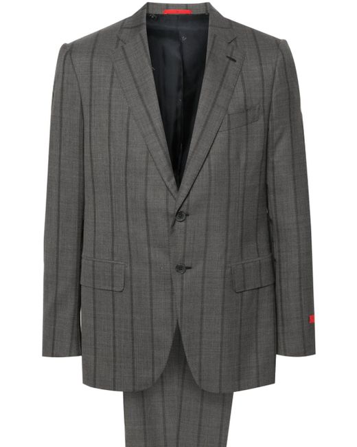 Isaia plaid-check single-breasted suit