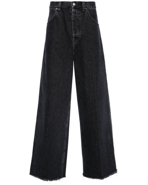 Gucci mid-rise wide-leg cotton jeans