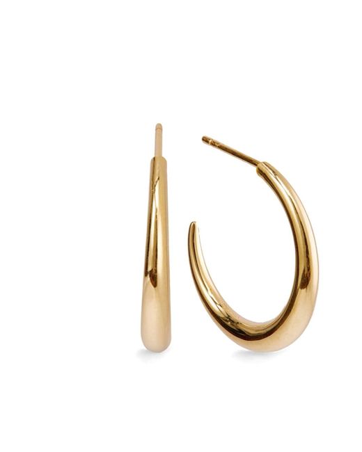 Otiumberg Graduated polished hoop earrings