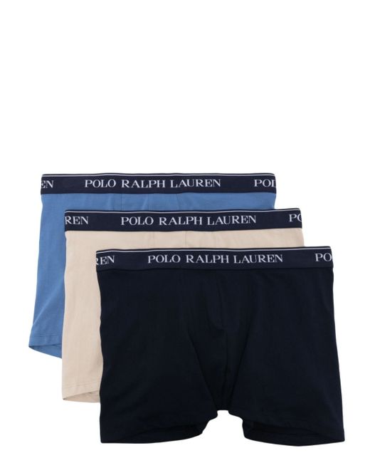 Polo Ralph Lauren logo-waistband cotton boxers pack of three