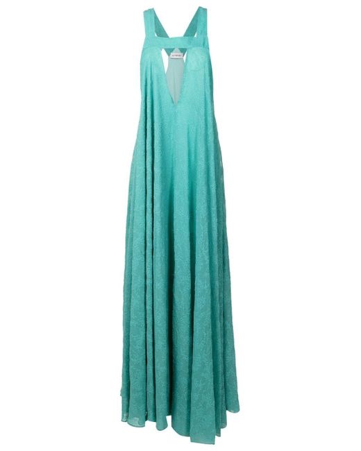 Olympiah plunging V-neck gown