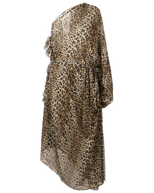 Olympiah leopard print beach dress