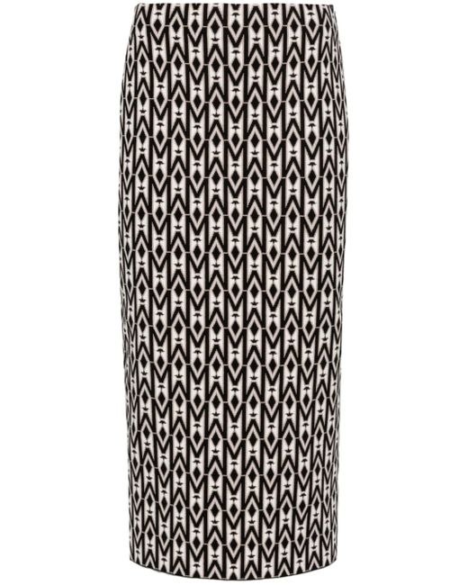 Mackage geometric-pattern knitted skirt