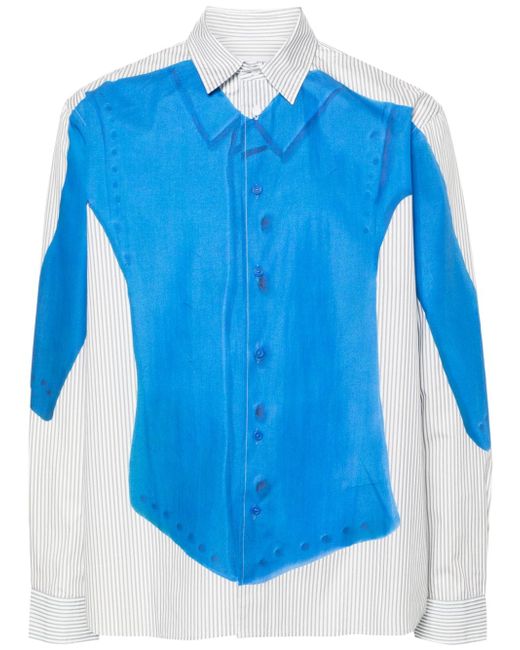 J.W.Anderson shirt-print striped shirt