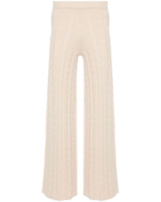 Acne Studios cable-knit flared trousers