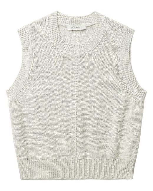 Lemaire cropped knitted vest