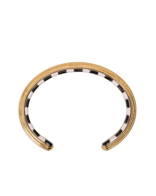 AMI Alexandre Mattiussi enamel-detail cuff bracelet
