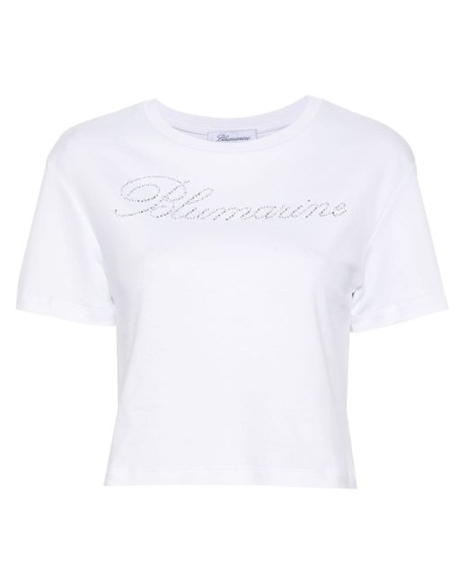 Blumarine rhinestone embellished T-shirt