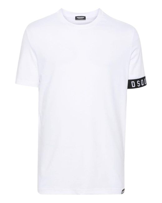 Dsquared2 logo-jacquard cotton-blend T-shirt
