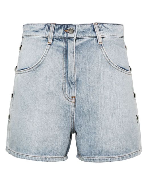 Iro stud-embellished denim shorts