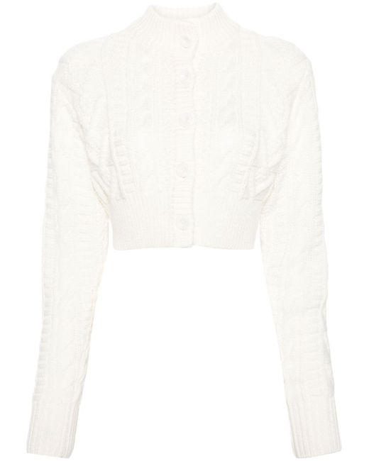 Emilia Wickstead cable-knit cropped cardigan
