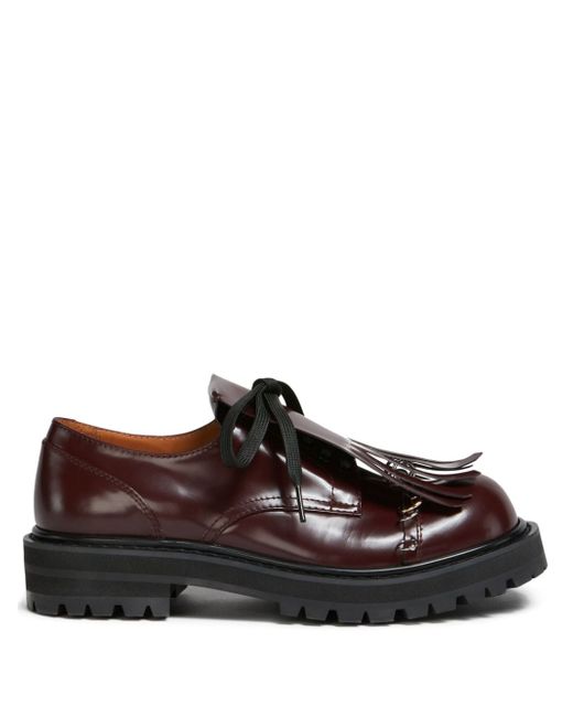 Marni tassel-detail leather lace-up shoes