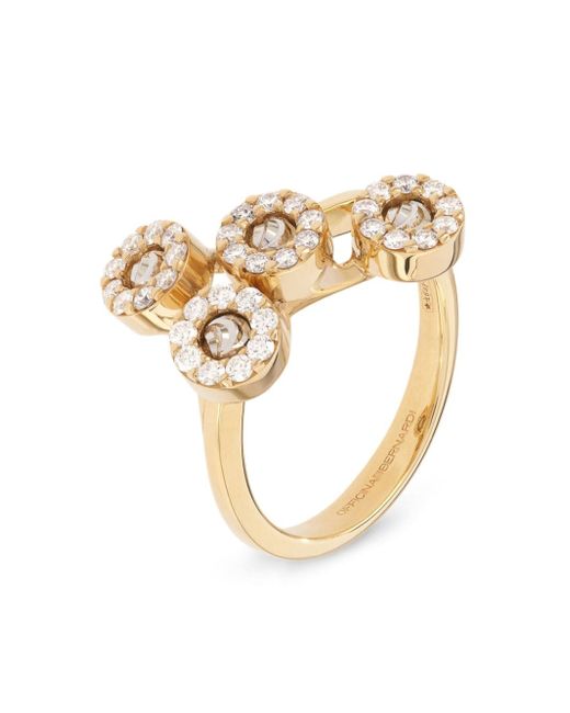Officina Bernardi 18kt yellow Grace Moon diamond ring
