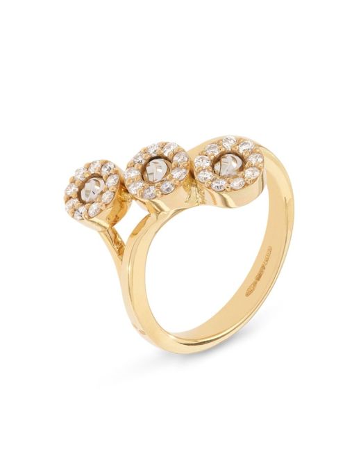 Officina Bernardi 18kt yellow Moon diamond ring