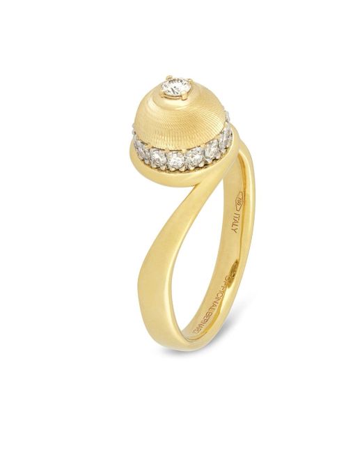 Officina Bernardi 18kt yellow Empire diamond ring