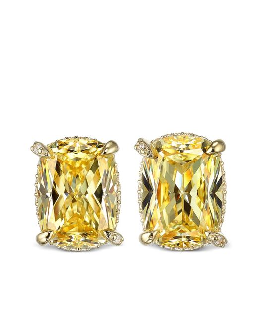 Anabela Chan 18kt gold vermeil Wing diamond earrings