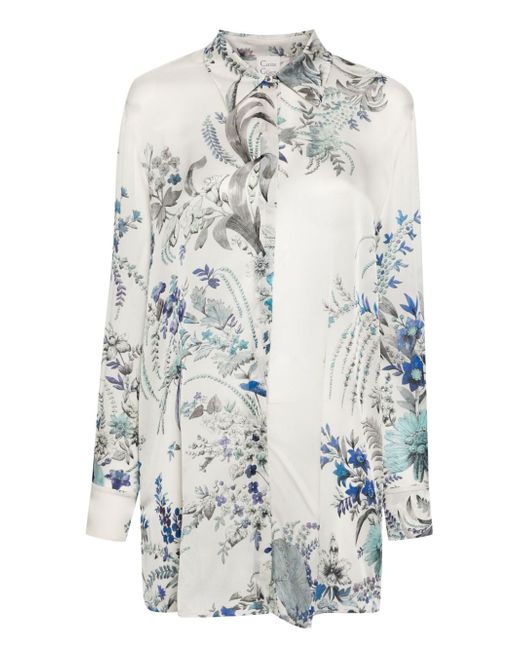 Carine Gilson floral-print pyjama top