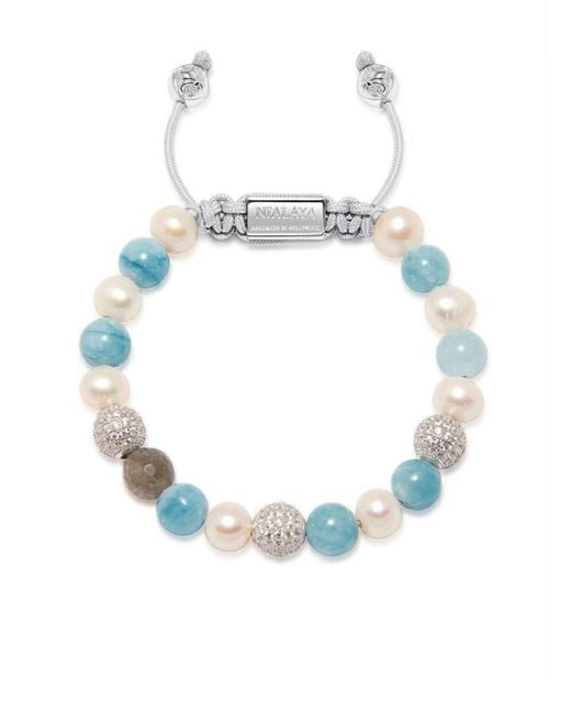 Nialaya Jewelry beaded pearl bracelet