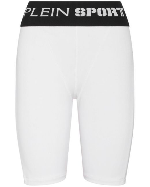 Plein Sport logo-waistband cycling shorts