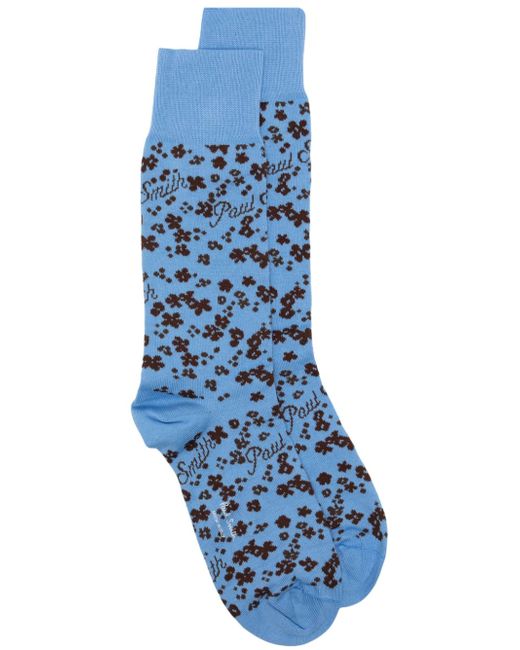 Paul Smith floral-intarsia ankle socks