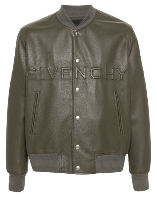 Givenchy logo-embossed bomber jacket