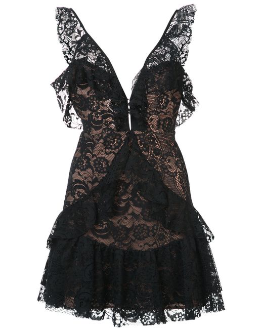 For Love and Lemons lace ruffle dress