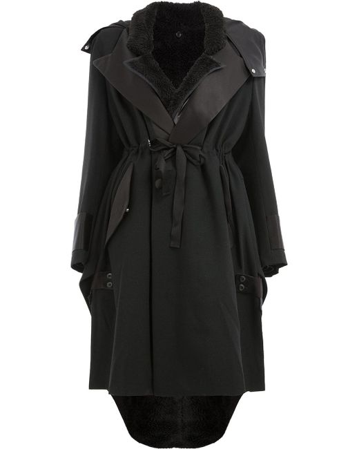 Undercover hooded trench coat