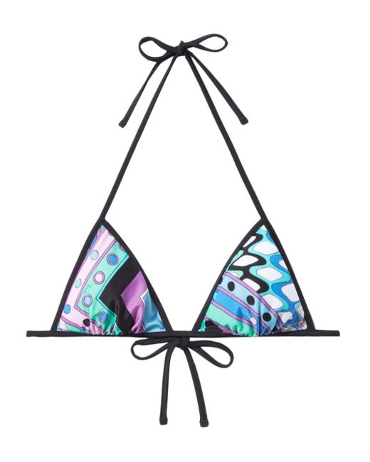 Pucci Vivara-print bikini top