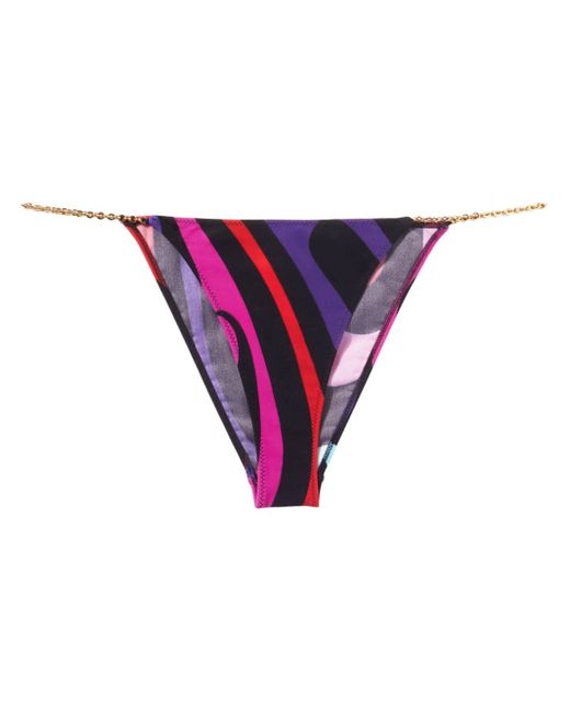 Pucci Marmo-print bikini bottoms