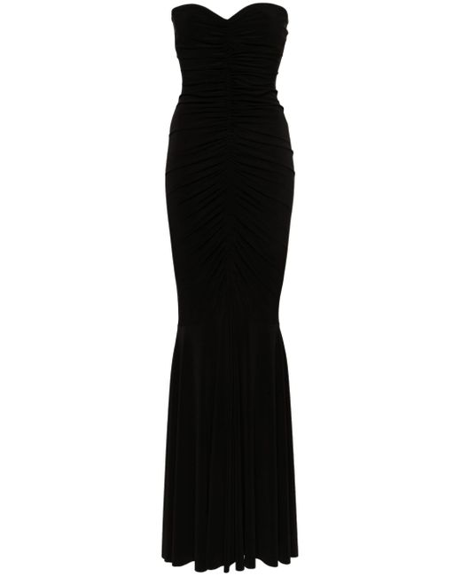 Norma Kamali strapless fishtail gown