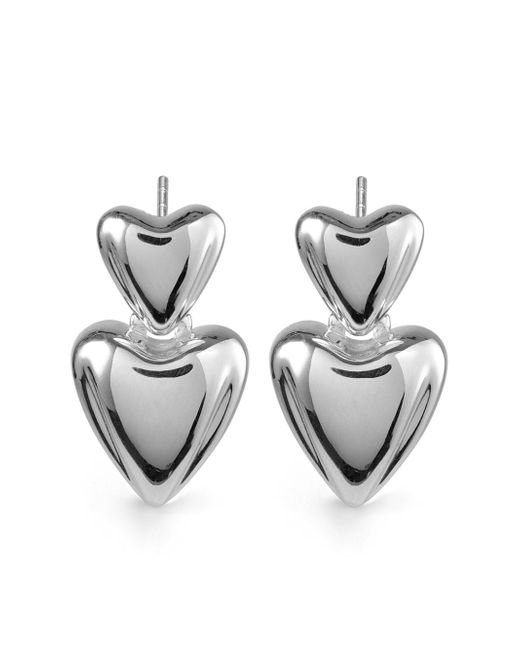 Otiumberg Heart sterling earrings