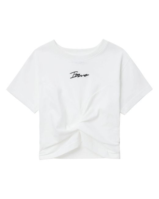Izzue twist-detail T-shirt